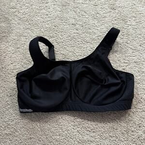 Glamorise Sport Elite Performance Underwire Sports Bra Women's Size 40D Black